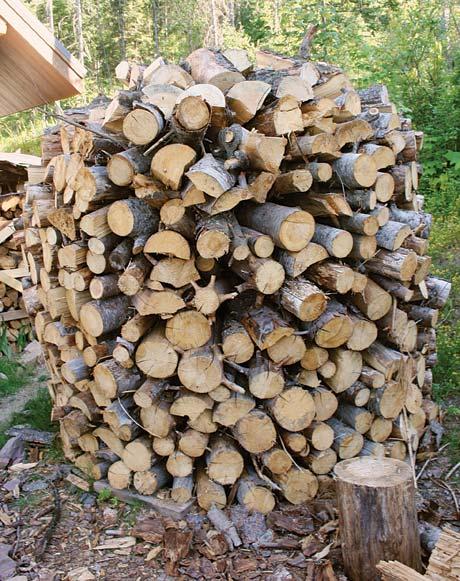 Build a holz hausen to dry firewood - Backwoods Home Magazine